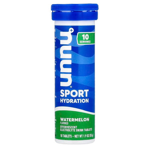 <img alt="Nuun, Sport Hydration, Effervescent Electrolyte Drink, Watermelon, 10 Tablets" title="Nuun, Sport Hydration, Effervescent Electrolyte Drink, Watermelon, 10 Tablets,811660020679"