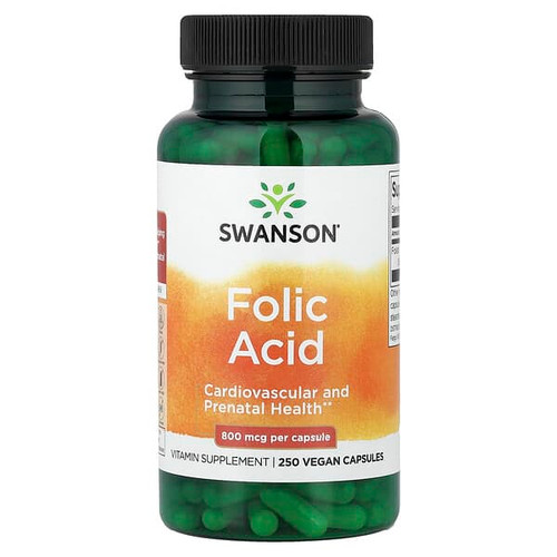 <img alt="Swanson Vitamins, Folic Acid, 800 mcg, 250 Vegan Capsules" title="Swanson Vitamins, Folic Acid, 800 mcg, 250 Vegan Capsules,087614010359"