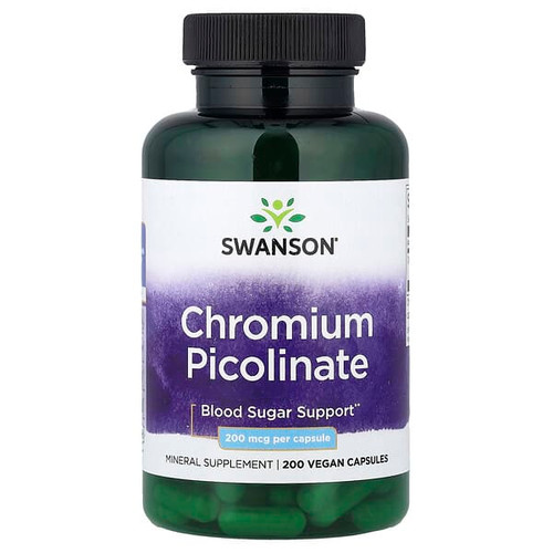 <img alt="Swanson Vitamins, Chromium Picolinate, 200 mcg, 200 Vegan Capsules" title="Swanson Vitamins, Chromium Picolinate, 200 mcg, 200 Vegan Capsules,087614019239"