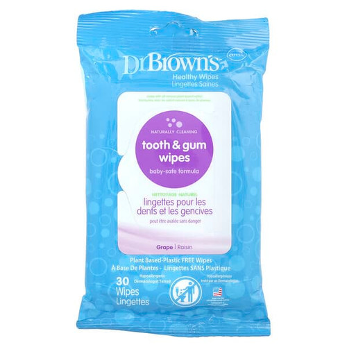 <img alt="Dr. Browns, Tooth & Gum Wipes, Grape, 30 Wipes" title="Dr. Browns, Tooth & Gum Wipes, Grape, 30 Wipes,072239300169"