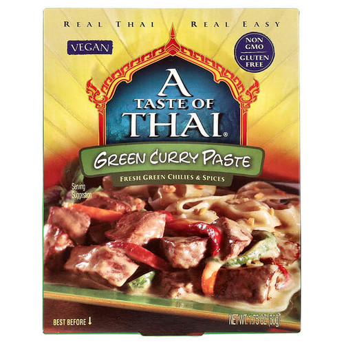 <img alt="3 PACK of A Taste Of Thai, Green Curry Paste, 1.75 oz (50 g)" title="3 PACK of A Taste Of Thai, Green Curry Paste, 1.75 oz (50 g),070650800169"