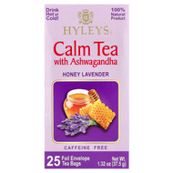 <img alt="Hyleys Tea, Calm Tea with Ashwagandha, Honey Lavender, Caffeine Free, 25 Foil Envelopes Tea Bags, 1.32 oz (37.5 g)" title="Hyleys Tea, Calm Tea with Ashwagandha, Honey Lavender, Caffeine Free, 25 Foil Envelopes Tea Bags, 1.32 oz (37.5 g),850016054326"