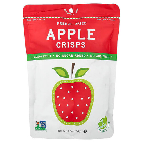 <img alt="Natures Turn, Freeze-Dried Apple Crisps, 1.2 oz (34 g)" title="Natures Turn, Freeze-Dried Apple Crisps, 1.2 oz (34 g),856366002611"
