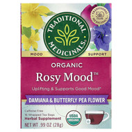 <img alt="Traditional Meds, Organic Rosy Mood, Damiana & Butterfly Pea Flower, Caffeine Free, 16 Wrapped Tea Bags, 0.99 oz (28 g)" title="Traditional Meds, Organic Rosy Mood, Damiana & Butterfly Pea Flower, Caffeine Free, 16 Wrapped Tea Bags, 0.99 oz (28 g),032917008503"