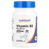 <img alt="Nutricost, Vitamin B2, 400 mg, 30 Capsules" title="Nutricost, Vitamin B2, 400 mg, 30 Capsules,810014677088"