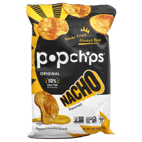 <img alt="Popchips, Original, Nacho, 5 oz (142 g)" title="Popchips, Original, Nacho, 5 oz (142 g),082666500858"