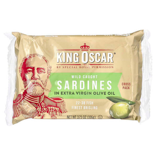<img alt="King Oscar, Wild Caught Sardines In Extra Virgin Olive Oil, 3.75 oz (106 g)" title="King Oscar, Wild Caught Sardines In Extra Virgin Olive Oil, 3.75 oz (106 g),034800002018"