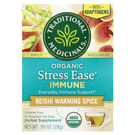 <img alt="Traditional Meds, Organic Stress Ease Immune, Reishi Warming Spice, Caffeine Free, 16 Wrapped Tea Bags, 0.99 oz (28 g)" title="Traditional Meds, Organic Stress Ease Immune, Reishi Warming Spice, Caffeine Free, 16 Wrapped Tea Bags, 0.99 oz (28 g),032917008350"