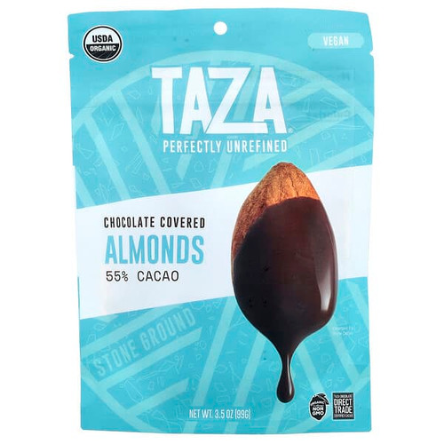<img alt="Taza Chocolate, Chocolate Covered Almonds, 55% Cacao, 3.5 oz (99 g)" title="Taza Chocolate, Chocolate Covered Almonds, 55% Cacao, 3.5 oz (99 g),856072004930"