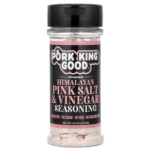<img alt="Pork King Good, Himalayan Pink Salt & Vinegar Seasoning , 4.5 oz (127.5 g)" title="Pork King Good, Himalayan Pink Salt & Vinegar Seasoning , 4.5 oz (127.5 g),850008538643"