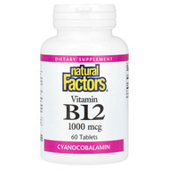<img alt="Natural Factors, Vitamin B12, 1,000 mcg, 60 Tablets" title="Natural Factors, Vitamin B12, 1,000 mcg, 60 Tablets,068958012452"