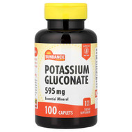 <img alt="Sundance Vitamins, Potassium Gluconate, 595 mg, 100 Caplets" title="Sundance Vitamins, Potassium Gluconate, 595 mg, 100 Caplets,840093102829"