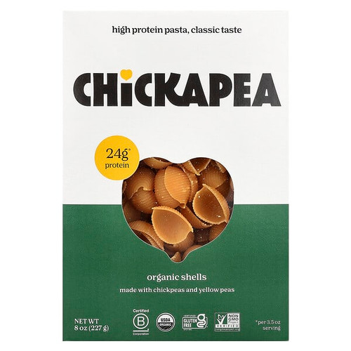 <img alt="Chickapea, Organic Shells, 8 oz (227 g)" title="Chickapea, Organic Shells, 8 oz (227 g),628451868057"