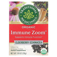 <img alt="Traditional Meds, Organic Immune Zoom, Elderberry Echinacea, Caffeine Free, 16 Wrapped Tea Bags, 0.99 oz (28 g)" title="Traditional Meds, Organic Immune Zoom, Elderberry Echinacea, Caffeine Free, 16 Wrapped Tea Bags, 0.99 oz (28 g),032917008152"