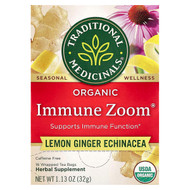 <img alt="Traditional Meds, Organic Immune Zoom, Lemon Ginger Echinacea, Caffeine Free, 16 Wrapped Tea Bags, 1.13 oz (32 g)" title="Traditional Meds, Organic Immune Zoom, Lemon Ginger Echinacea, Caffeine Free, 16 Wrapped Tea Bags, 1.13 oz (32 g),032917007841"