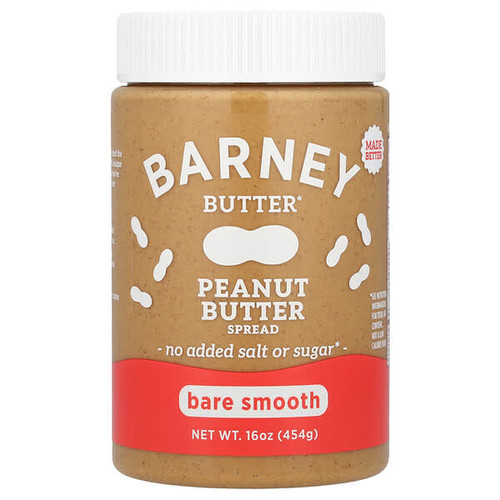 <img alt="Barney Butter, Peanut Butter Spread, Bare Smooth, 16 oz (454 g)" title="Barney Butter, Peanut Butter Spread, Bare Smooth, 16 oz (454 g),850060027024"
