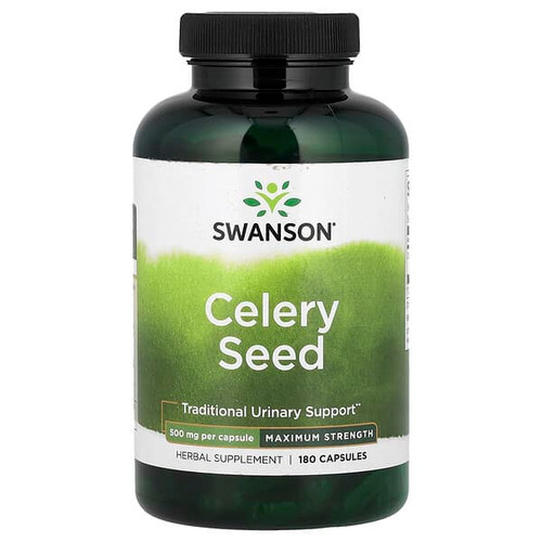 <img alt="Swanson Vitamins, Celery Seed, 500 mg, 180 Capsules" title="Swanson Vitamins, Celery Seed, 500 mg, 180 Capsules,087614114903"