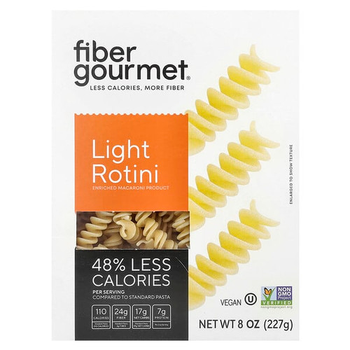 <img alt="Fiber Gourmet, Light Rotini , 8 oz (227 g)" title="Fiber Gourmet, Light Rotini , 8 oz (227 g),892245002136"
