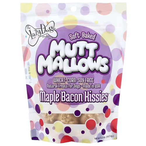 <img alt="Lazy Dog Cookie, Mutt Mallows, Treats For Dogs, Maple Bacon Kissies, 5 oz (141.74 g)" title="Lazy Dog Cookie, Mutt Mallows, Treats For Dogs, Maple Bacon Kissies, 5 oz (141.74 g),814272012087"