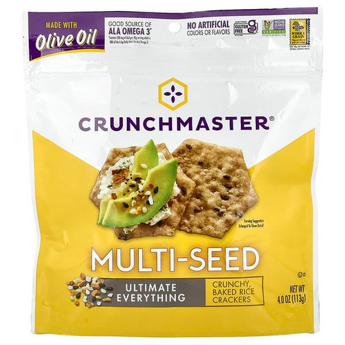 <img alt="Crunchmaster, Multi-Seed, Crunchy Baked Rice Crackers, Ultimate Everything, 4 oz (113 g)" title="Crunchmaster, Multi-Seed, Crunchy Baked Rice Crackers, Ultimate Everything, 4 oz (113 g),879890002018"