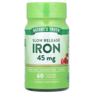 <img alt="Natures Truth, Slow Release Iron, 45 mg, 60 Coated Tablets" title="Natures Truth, Slow Release Iron, 45 mg, 60 Coated Tablets,840093101952"