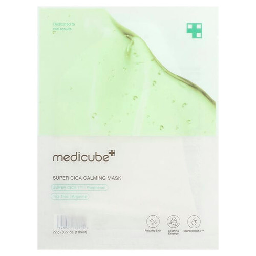 <img alt="3 PACK of Medicube, Super Cica Calming Beauty Mask, 1 Sheet, 0.77 oz (22 g)" title="3 PACK of Medicube, Super Cica Calming Beauty Mask, 1 Sheet, 0.77 oz (22 g),8809982769897"