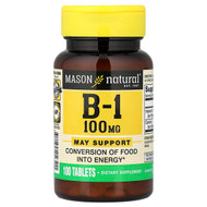 <img alt="Mason Natural, Vitamin B-1, 100 Tablets" title="Mason Natural, Vitamin B-1, 100 Tablets,311845056511"