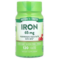 <img alt="Natures Truth, Iron, 65 mg, 120 Coated Tablets" title="Natures Truth, Iron, 65 mg, 120 Coated Tablets,840093101341"