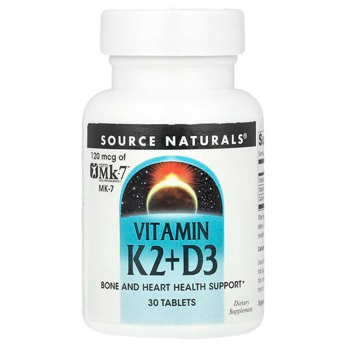 <img alt="Source Naturals, Vitamin K2+D3 , 30 Tablets" title="Source Naturals, Vitamin K2+D3 , 30 Tablets,021078019213"