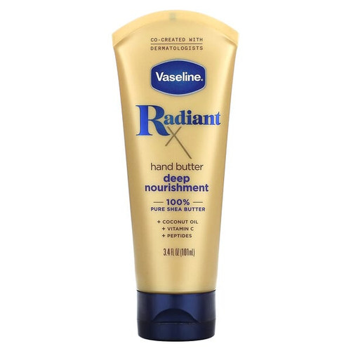<img alt="Vaseline, RadiantX, Deep Nourishment Hand Butter, 3.4 fl oz (101 ml)" title="Vaseline, RadiantX, Deep Nourishment Hand Butter, 3.4 fl oz (101 ml),305210046764"