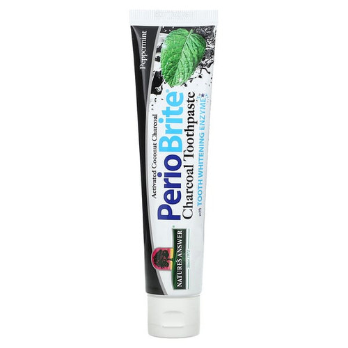 <img alt="Natures Answer, PerioBrite Charcoal Toothpaste, Peppermint, 4 oz (113.4 g)" title="Natures Answer, PerioBrite Charcoal Toothpaste, Peppermint, 4 oz (113.4 g),083000016783"