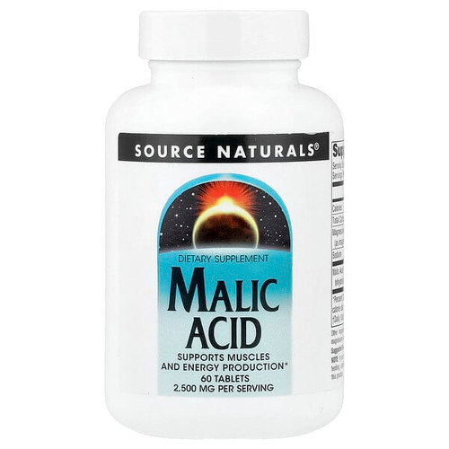 <img alt="Source Naturals, Malic Acid, 60 Tablets" title="Source Naturals, Malic Acid, 60 Tablets,021078027799"