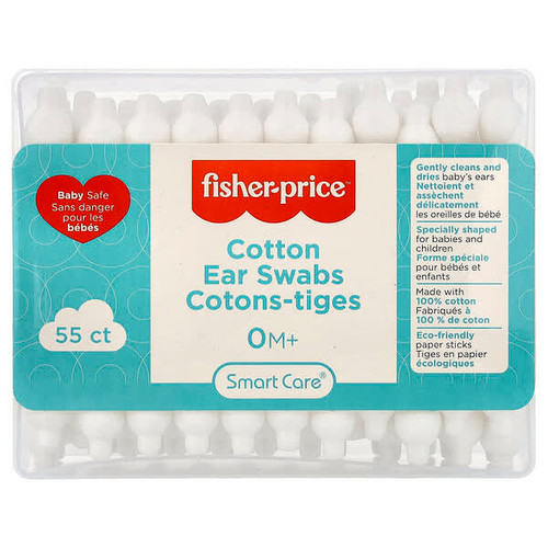 <img alt="3 PACK of Fisher-Price, Cotton Ear Swabs, 0+ Months, 55 Count" title="3 PACK of Fisher-Price, Cotton Ear Swabs, 0+ Months, 55 Count,850010842356"