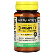 <img alt="Mason Natural, Perfectly Balanced B-Complex with Electrolytes, 60 Tablets" title="Mason Natural, Perfectly Balanced B-Complex with Electrolytes, 60 Tablets,311845176059"
