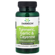 <img alt="Swanson Vitamins, Turmeric, Garlic & Cayenne, 60 Capsules" title="Swanson Vitamins, Turmeric, Garlic & Cayenne, 60 Capsules,087614115757"