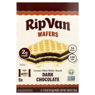 <img alt="Rip Van Wafels, Creme Filled Wafer Snack, Dark Chocolate, 6 Packs, 0.78 oz (22 g) Each" title="Rip Van Wafels, Creme Filled Wafer Snack, Dark Chocolate, 6 Packs, 0.78 oz (22 g) Each,850020705856"