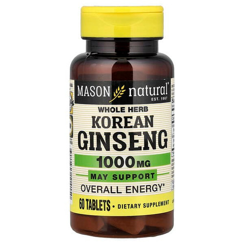 <img alt="Mason Natural, Whole Herb Korean Ginseng, 60 Tablets" title="Mason Natural, Whole Herb Korean Ginseng, 60 Tablets,311845114150"