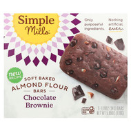 <img alt="Simple Mills, Soft Baked Almond Flour Bars, Chocolate Brownie, 5 Bars, 1.19 oz (34 g) Each" title="Simple Mills, Soft Baked Almond Flour Bars, Chocolate Brownie, 5 Bars, 1.19 oz (34 g) Each,810021671888"