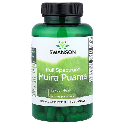 <img alt="Swanson Vitamins, Full Spectrum Muira Puama, 400 mg, 90 Capsules" title="Swanson Vitamins, Full Spectrum Muira Puama, 400 mg, 90 Capsules,087614111339"