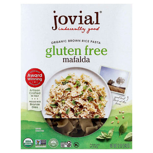<img alt="Jovial, Organic Brown Rice Pasta, Mafalda, 12 oz (340 g)" title="Jovial, Organic Brown Rice Pasta, Mafalda, 12 oz (340 g),815421011340"
