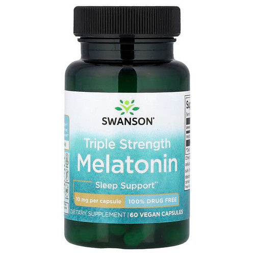 <img alt="Swanson Vitamins, Melatonin, Triple Strength, 10 mg, 60 Vegan Capsules" title="Swanson Vitamins, Melatonin, Triple Strength, 10 mg, 60 Vegan Capsules,087614023052"