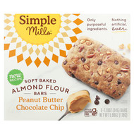 <img alt="Simple Mills, Soft Baked Almond Flour Bars, Peanut Butter Chocolate Chip,  5 Bars, 1.19 oz (34 g) Each" title="Simple Mills, Soft Baked Almond Flour Bars, Peanut Butter Chocolate Chip,  5 Bars, 1.19 oz (34 g) Each,856069005834"