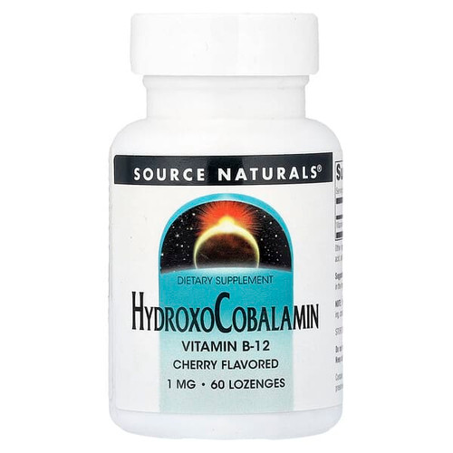 <img alt="Source Naturals, HydroxoCobalamin, Cherry, 1 mg, 60 Lozenges" title="Source Naturals, HydroxoCobalamin, Cherry, 1 mg, 60 Lozenges,021078026549"