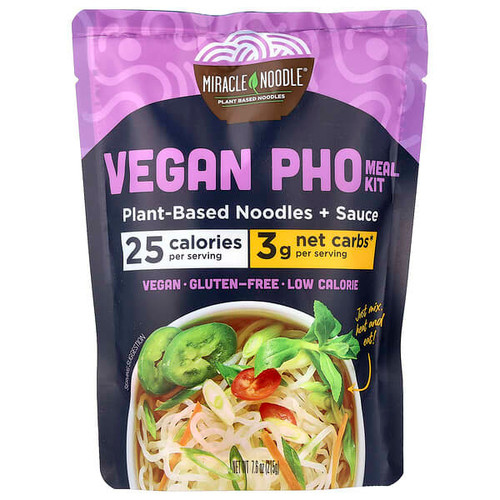 <img alt="Miracle Noodle, Vegan Pho Meal Kit, Plant-Based Noodles + Sauce , 7.6 oz (215 g)" title="Miracle Noodle, Vegan Pho Meal Kit, Plant-Based Noodles + Sauce , 7.6 oz (215 g),853237003654"