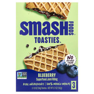 <img alt="Smash Foods, Toasties, Blueberry, 3 Pastries, 1.9 oz (54 g) Each" title="Smash Foods, Toasties, Blueberry, 3 Pastries, 1.9 oz (54 g) Each,850055550315"