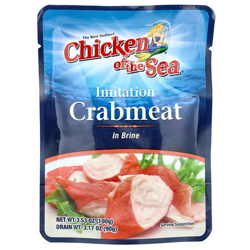 <img alt="3 PACK of Chicken of the Sea, Imitation Crabmeat in Brine, 3.53 oz (100 g)" title="3 PACK of Chicken of the Sea, Imitation Crabmeat in Brine, 3.53 oz (100 g),048000001832"