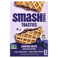 <img alt="Smash Foods, Toasties, Concord Grape, 3 Pastries, 1.9 oz (54 g) Each" title="Smash Foods, Toasties, Concord Grape, 3 Pastries, 1.9 oz (54 g) Each,850055550322"