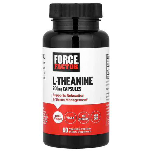 <img alt="Force Factor, L-Theanine, 200 mg, 60 Vegetarian Capsules" title="Force Factor, L-Theanine, 200 mg, 60 Vegetarian Capsules,810126660404"