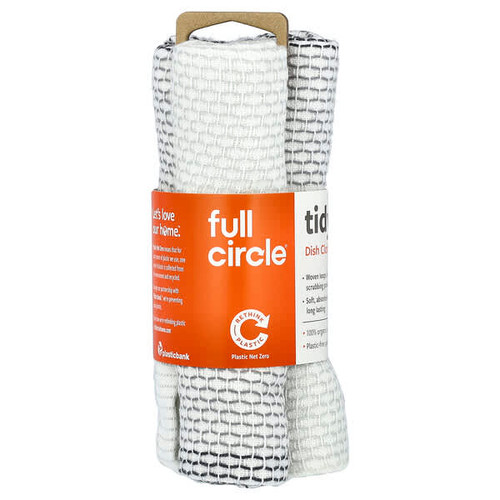 <img alt="Full Circle, Tidy Dish Cloths, Grey, 3 Cloths" title="Full Circle, Tidy Dish Cloths, Grey, 3 Cloths,810119021649"