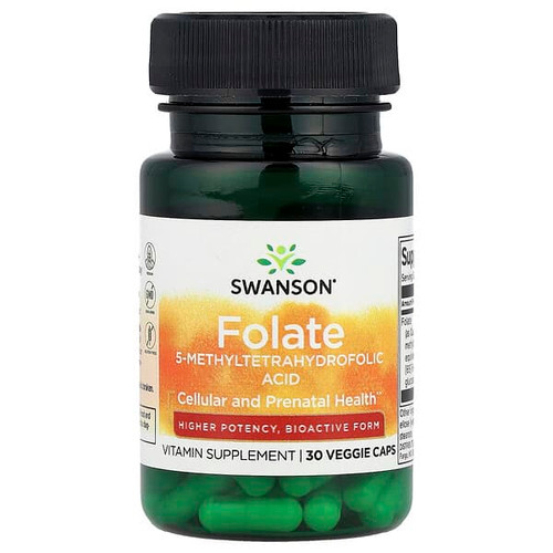 <img alt="3 PACK of Swanson, Folate, 30 Veggie Caps (1,360 mcg DFE per Cap)" title="3 PACK of Swanson, Folate, 30 Veggie Caps (1,360 mcg DFE per Cap),087614211015"